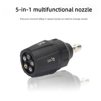 Multifunctional 5 in 1 Quick Connect AdapterHigh Pressure Turbine Nozzle Adapter High Pressure Washer Nozzles