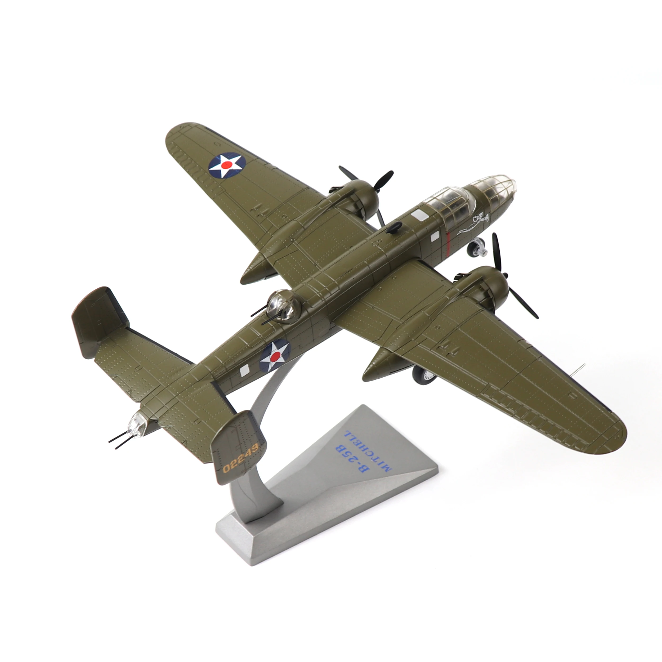 

NUOTIE 1/72 B-25B Mitchell Tokyo Raid Classic Bomber Diecast Model with Stand (Doolittle) Pre-Built for Collection