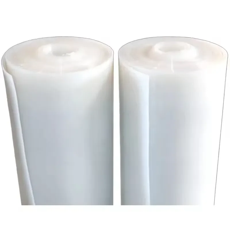 Custom White 1mm Soft Touch Matt Glossy Heat Insulation Resistant Silicone Rubber Sheet Roll Cutting Waterproof Anti-slip
