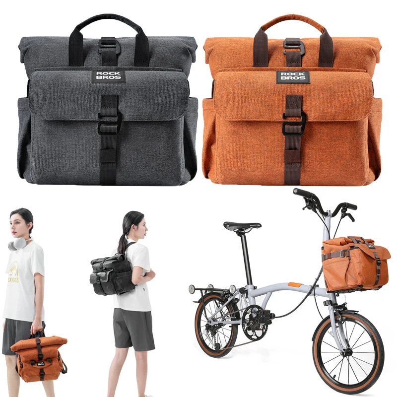 

Outdoor large capacity cycling storage bag commuter backpack handbag travel bag For Brompton folding bike front bag Hiking bag