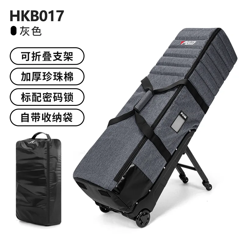 حقيبة سفر للجولف بعجلات وحامل سميك مضاد للتصادمات على شكل طائرة للرجال والنساء