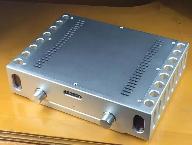 BZ3608B full Aluminum Chassis Fully Balanced Dual Channel Amplifier Case for LM3886 LM1875 LM7293