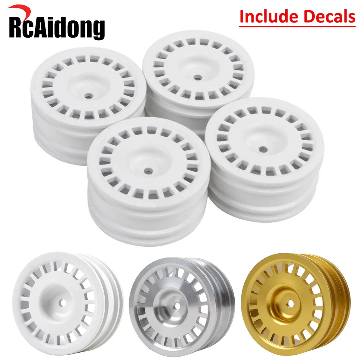 

Aluminum Rally Dish Wheels Rim for Tamiya XV-02PRO TT-02 TT-01E Yokomo HPI HSP Traxxas Sukura 1/10 RC Drift Racing On Road Car