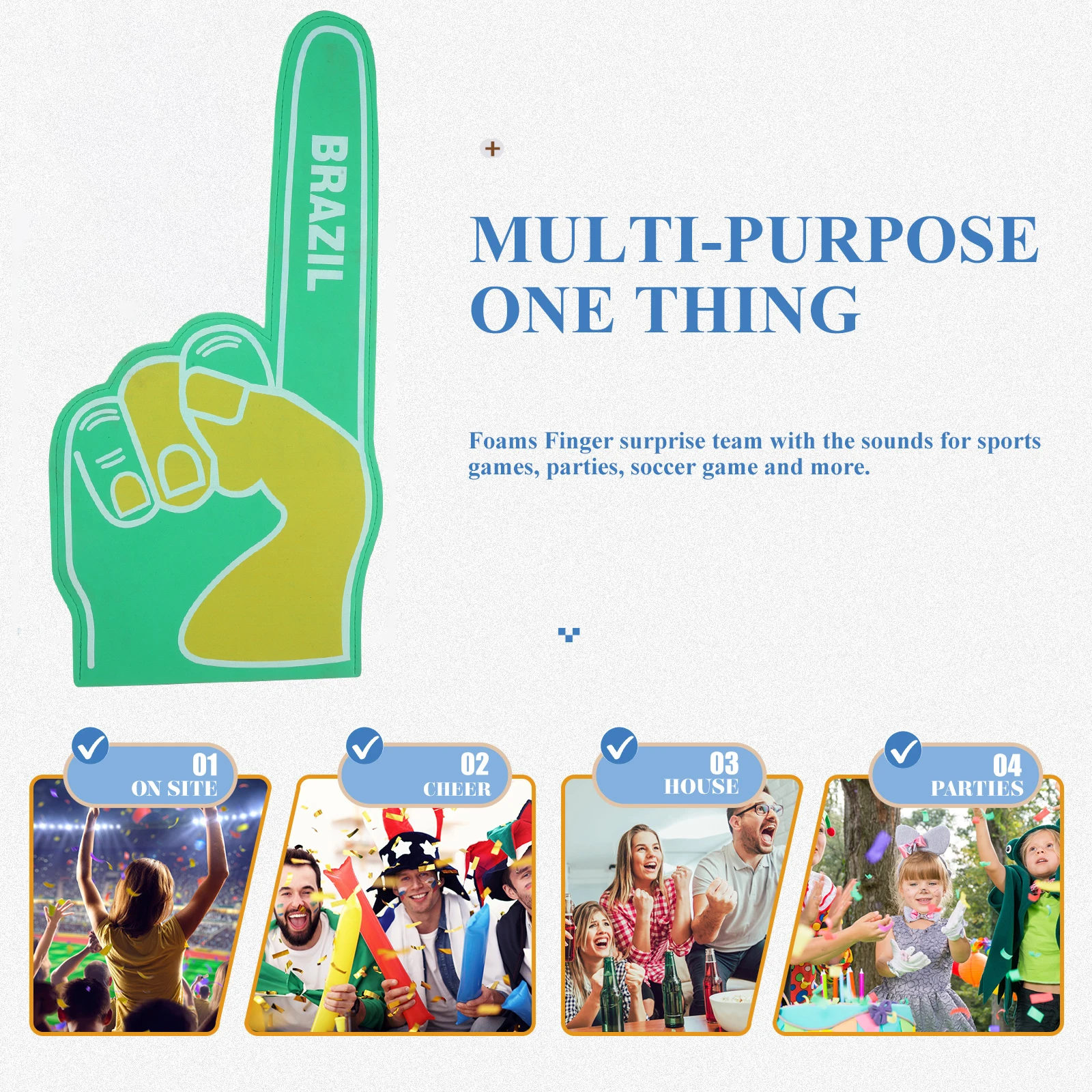 

Cheerleading Foam Hand Durable EVA Material Suitable For Long Term Repeated Use