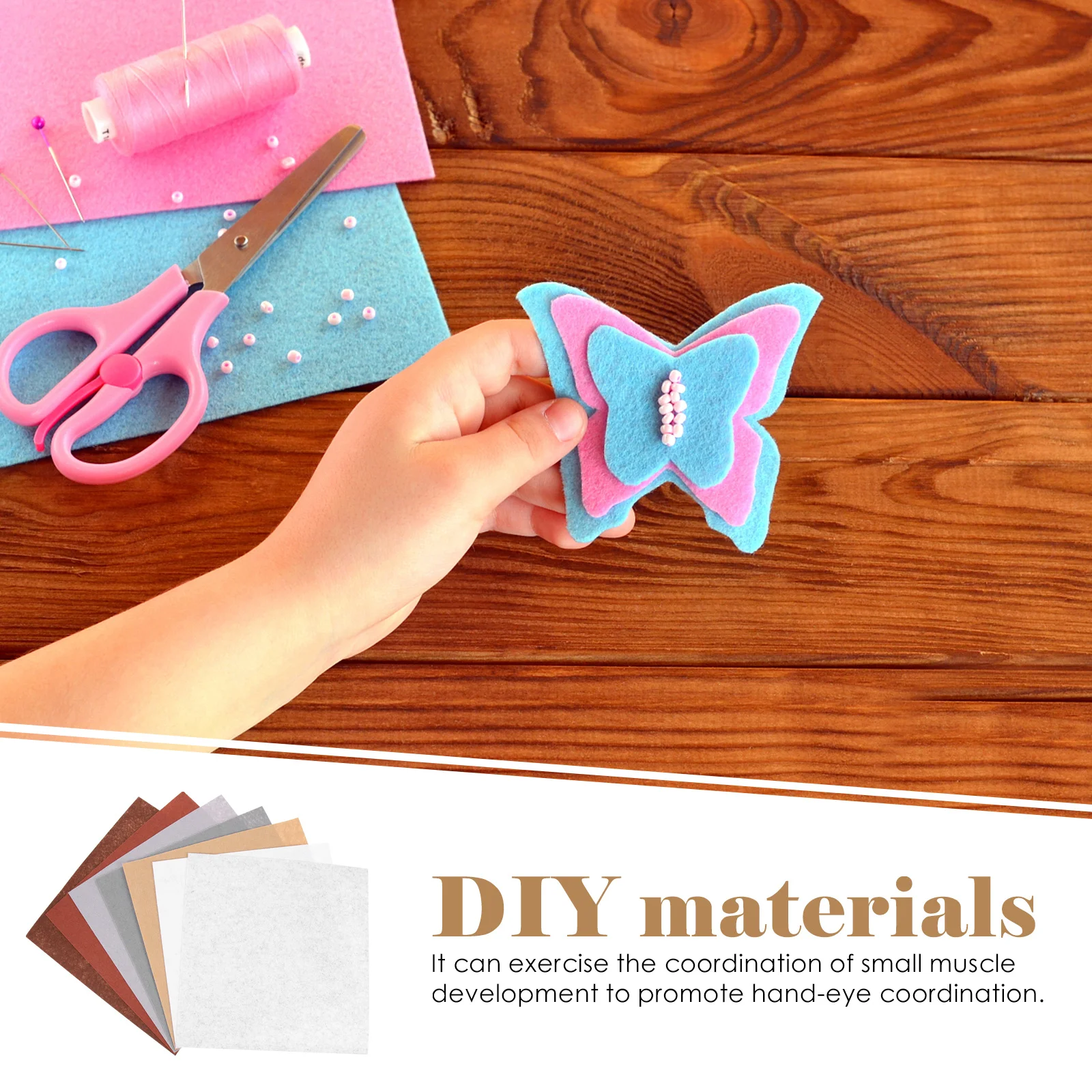 

14 Sheets DIY Felt Cloth Colorful Multi Purpose Fabric Sheets for Craft Making Sewing Fabric Patchwork Sheet Felt Cloth