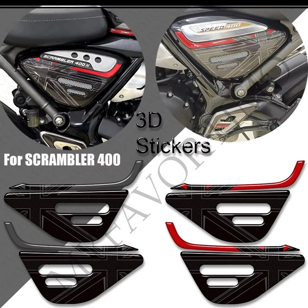 

Мотоцикл для Triumph Scrambler 400X400 X, накладка на бак, боковые ручки, комплект для газа, мазута, коленный обтекатель, наклейки на крыло, колеса 2024 2025