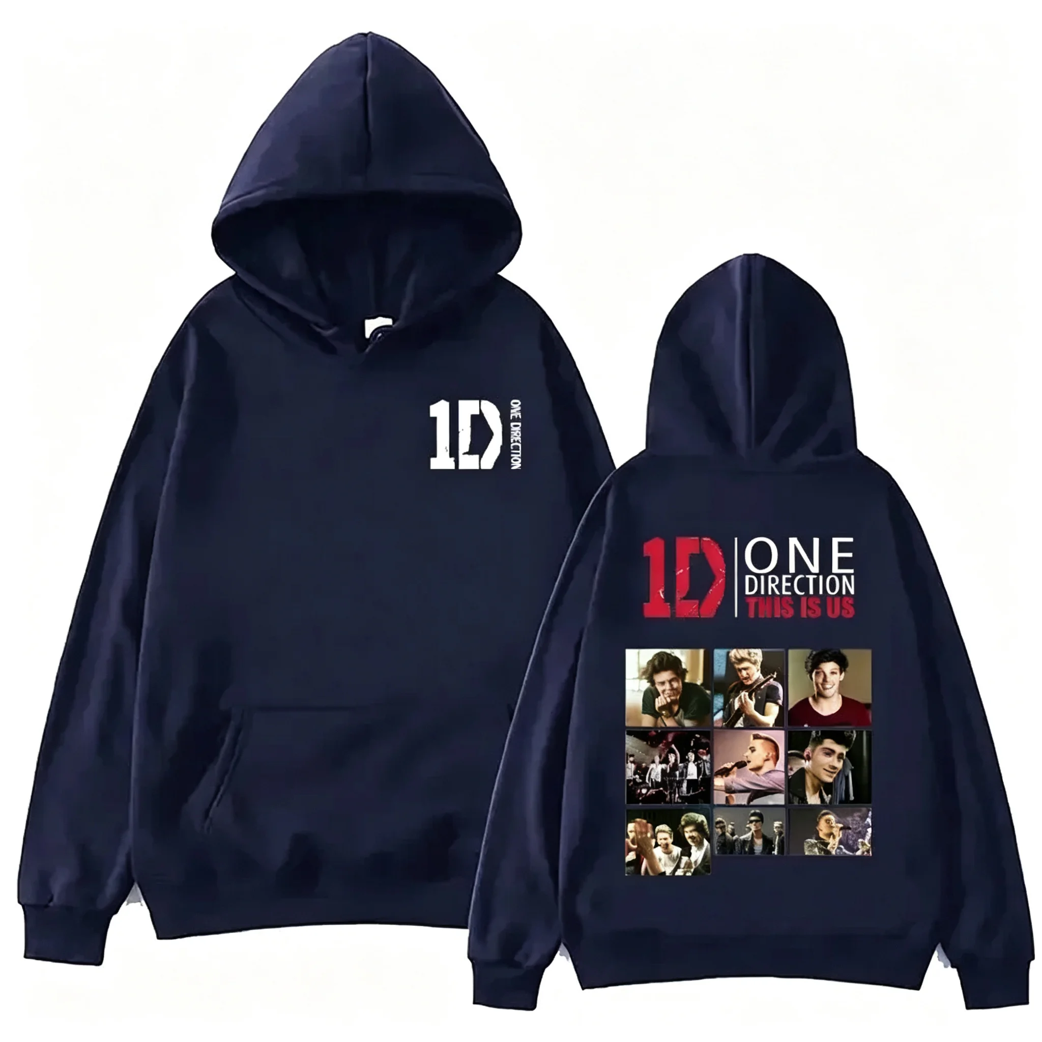 One Directions Band Hoodies Grunge Langarm-Punk-Sweatshirt Vintage Herbst-Winter-Kleidung Hip Hop Sudaderas Musik-Pullover – Detail 12