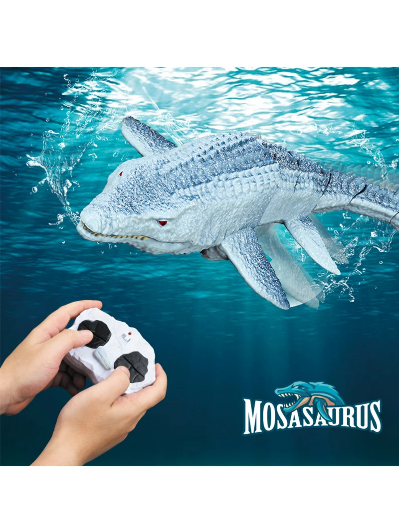 2.4G télécommande natation Mosasaurus baleine électrique eau dinosaure Ankylosaure brachiosaure Triceratops jouet modèle Animal
