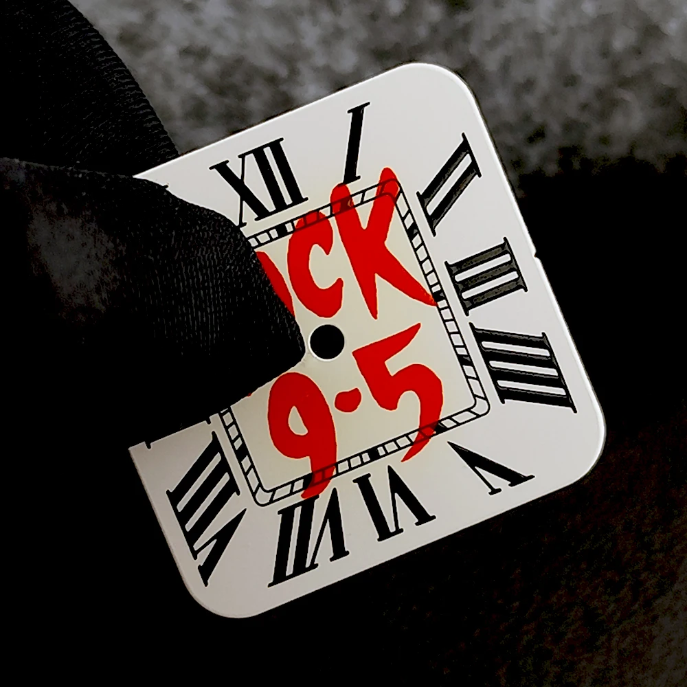 قرص NH35 27 ملم قرص مربع شعار مخصص بدون قرص مضيء مناسب لملحقات ساعة الحركة NH35