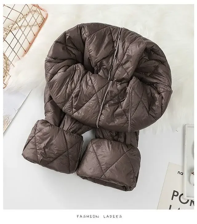 Winter Ultra Light Windproof Pants Quilted Warm Casual Snow Wear pantalones Womens Elastic High Waist Thick Baggy Sweatpant New