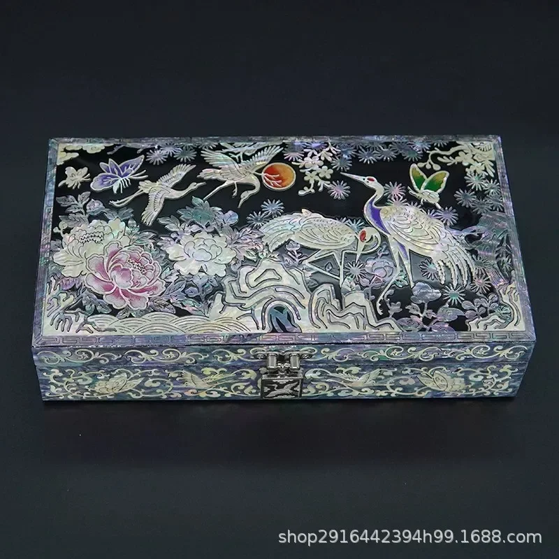 for Jinbei Legend Chinese Princess Wooden Jewelry Box Necklace Storage Organizer Intangible Cultural Heritage Nutin Gift for