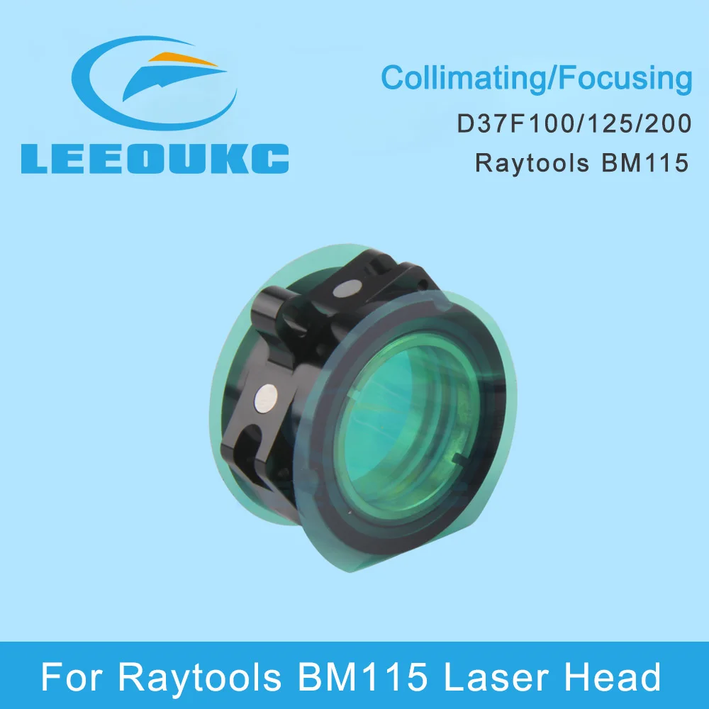 Imagem -05 - Zdc-raytools Laser Colimador Conjunto de Lentes de Foco D37 F100 150 200 mm Lente para Raytools Cabeça de Corte a Laser de Fibra Bm115