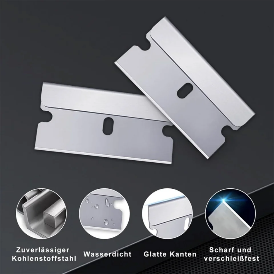 Replacement Scraper Blades Adhesive Scraper Cutter Car Sticker Remover Glass Paint Scraper Cleaning Tool for Removing Label Glue