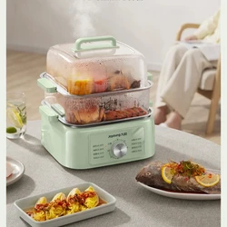 MultiFunction Electric Steamer, 3Tier Steaming Pot for Home Use, Compact Steamer for Buns and Dumplings, Easy Clean Appliance