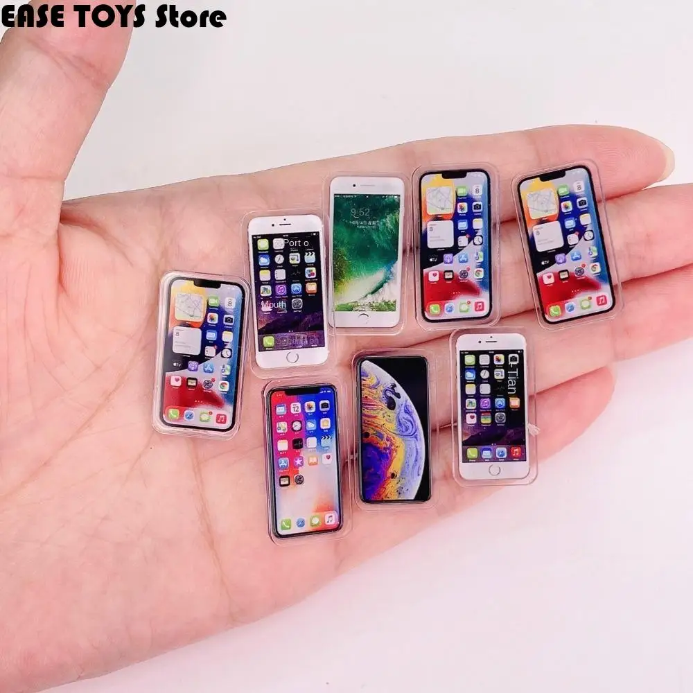 1:12 Miniature Items Doll House Miniature Things Miniatures for Dollhouse Accessories for Women Mobile Phone Doll Houses