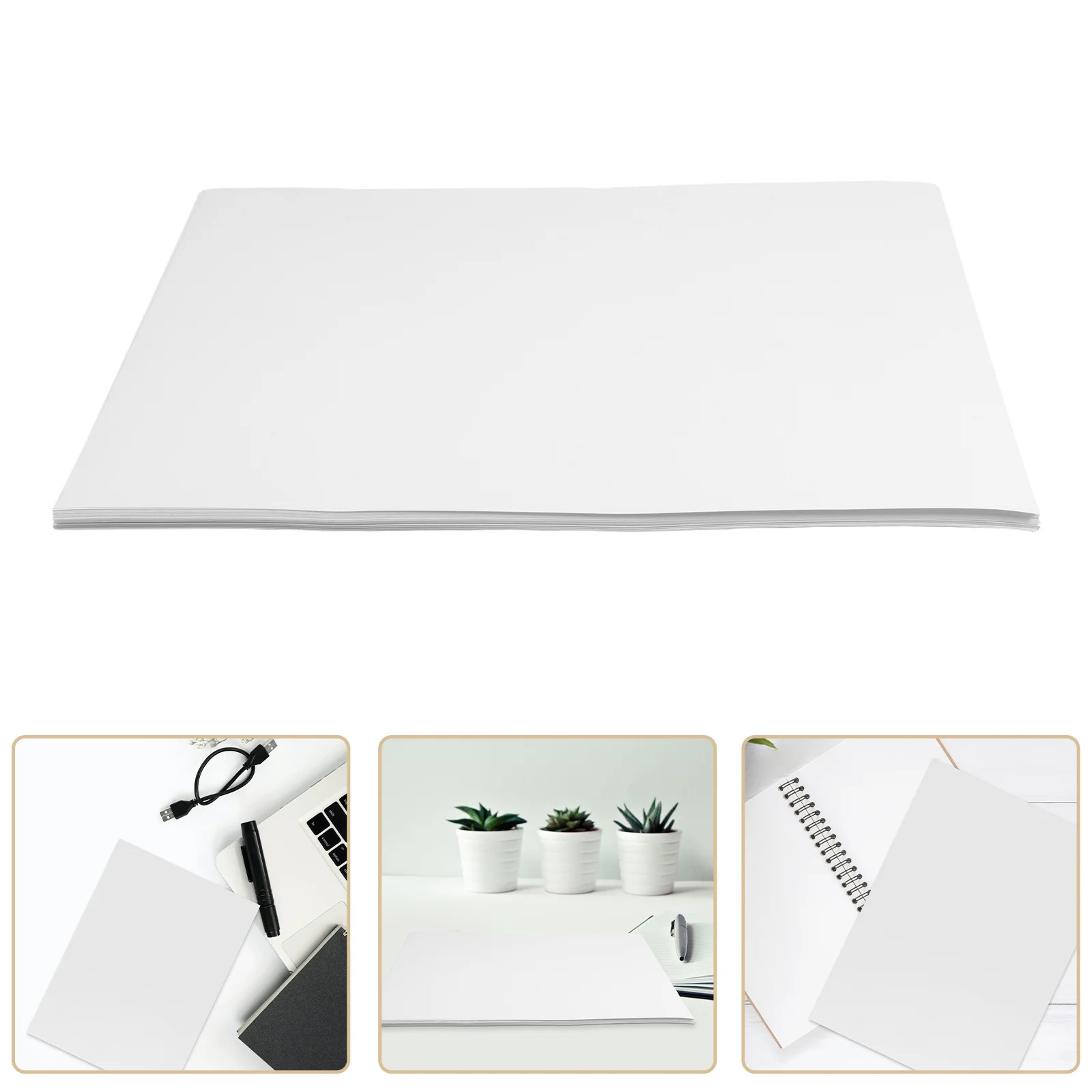 

30 Sheets Glossy Vinyl Printable Sticker Paper A4 Size for Labeling Jars Files Shipping Packaging Self Adhesive Sheets