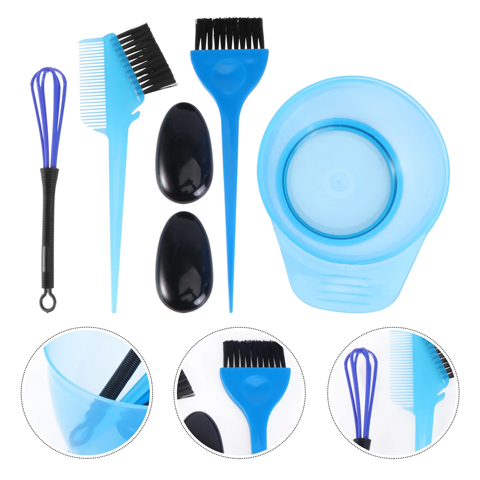 5 Pcs Dye Hair Brush Barber Tool Kit Tint Color Comb Applicator 's Machine Coloring Combs Mixer Tinting Bowl - Image 3