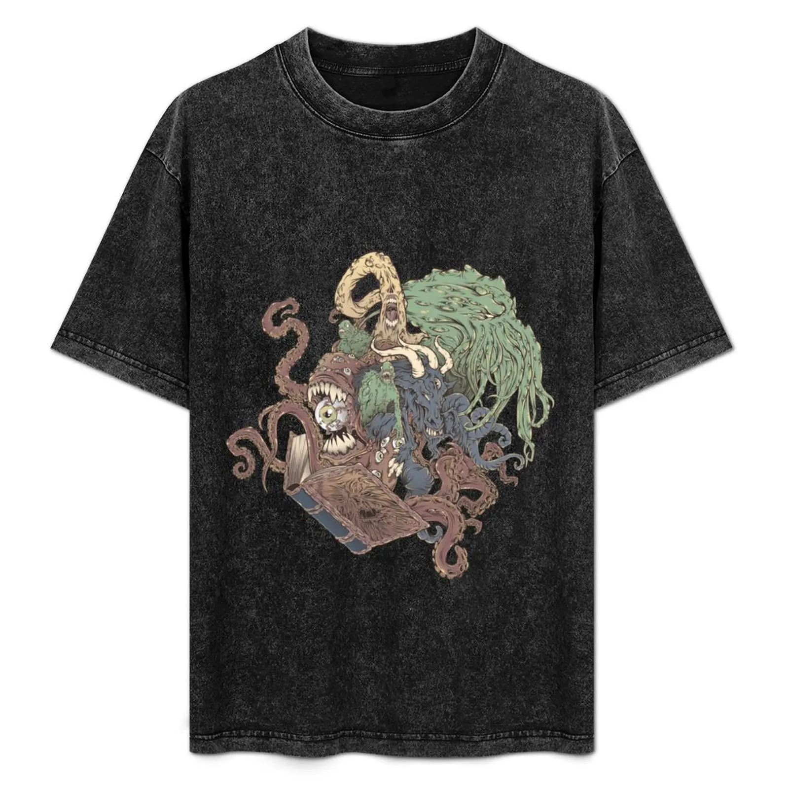 Horror Compendium T-Shirt Casual Soft Cotton Short Sleeve Tee