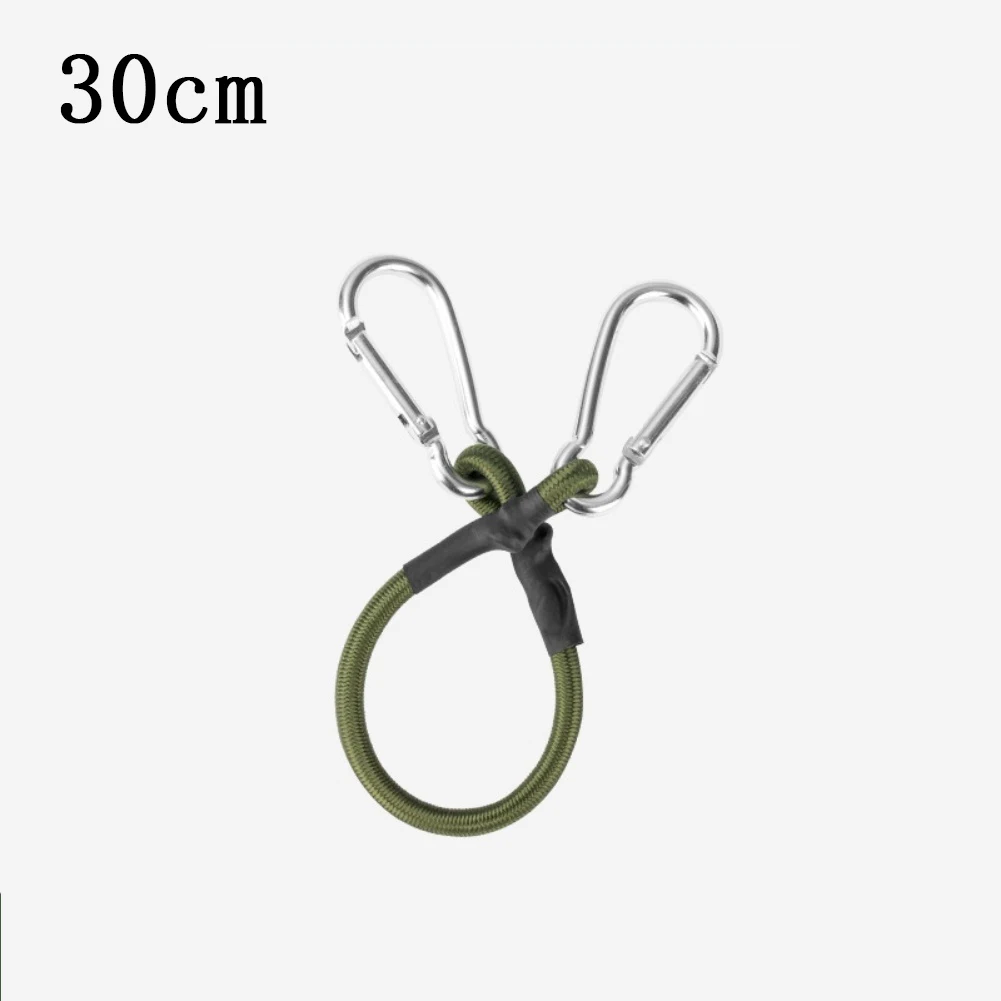 

For Outdoor Adventures & Daily Use 8mm Thick Bungee Cord Green , Luggage Tie-Down/Tent Rope UV-Protected Long-Lasting