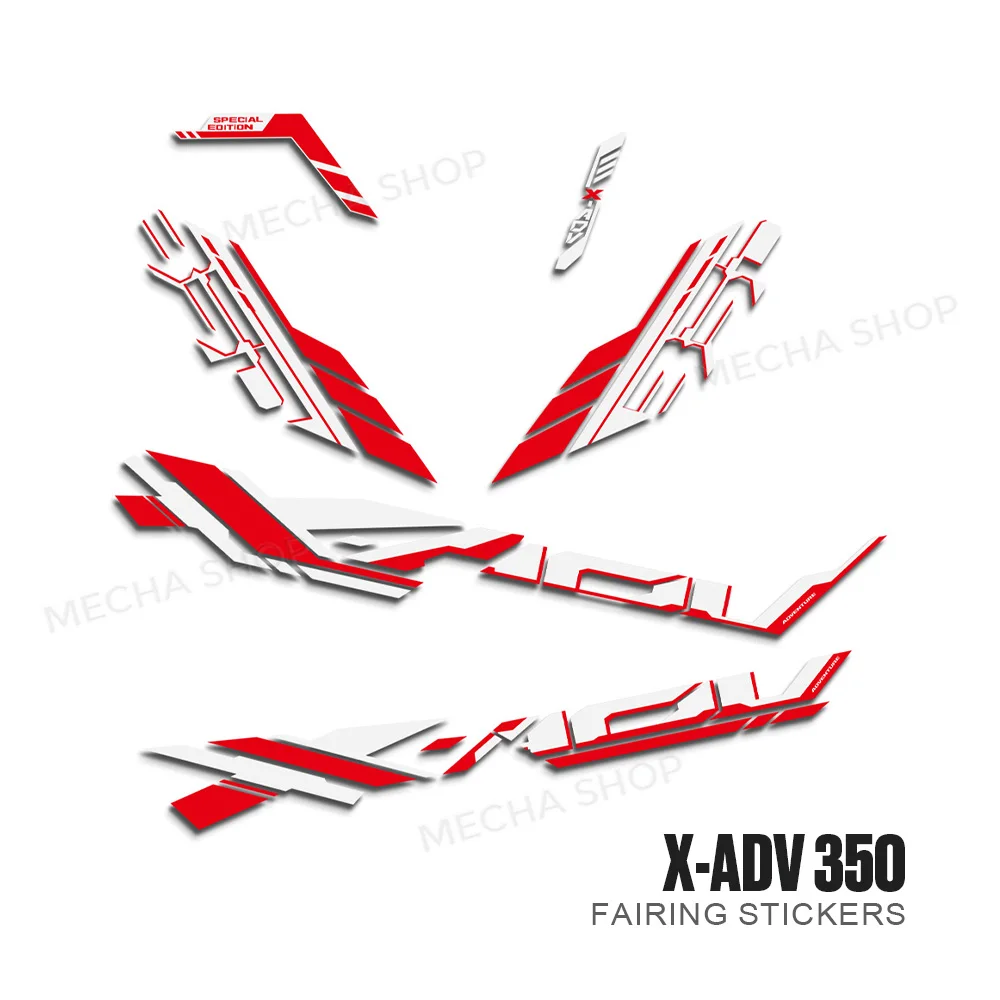 Verkleidungsaufkleber Karosseriedekoration Motorrad-Aufkleber Kratzfester PVC-Aufkleber für ADV350 ADV 350 2025 2026