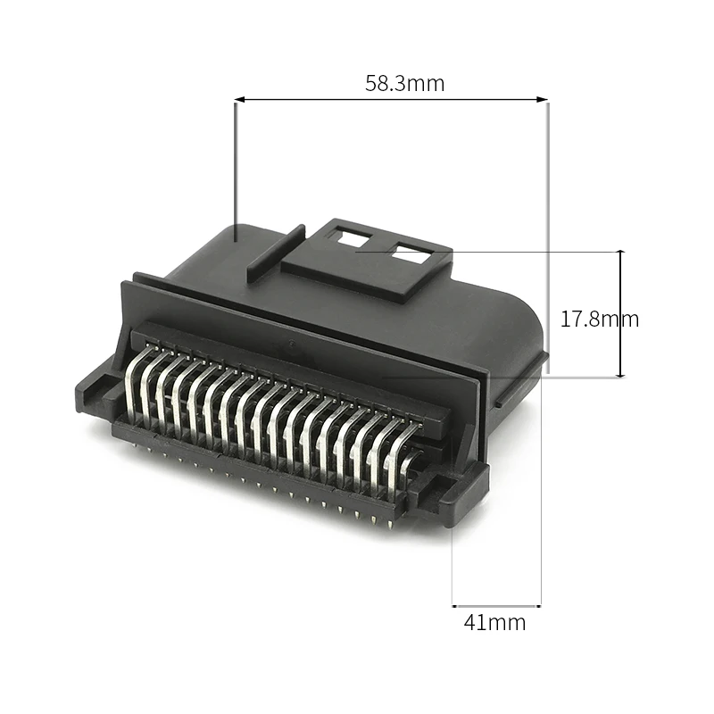 

MX23A34NF1 JAE type 34-hole bent pin seat computer board end wiring harness connector, automotive waterproof connector