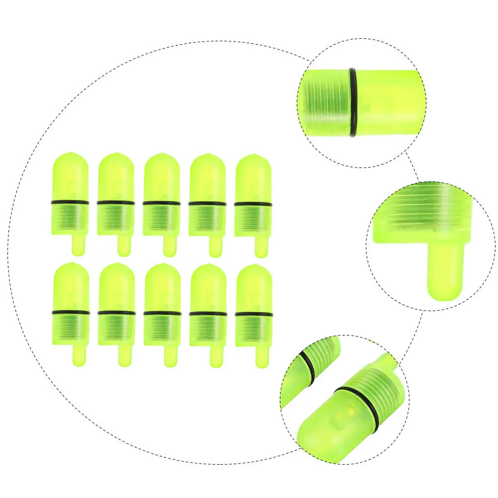 

30Pcs Night Fishing LED High Brightness Luminous Bell Light Clip on Fishing Rod Bite Alarm for Offshore Inshore
