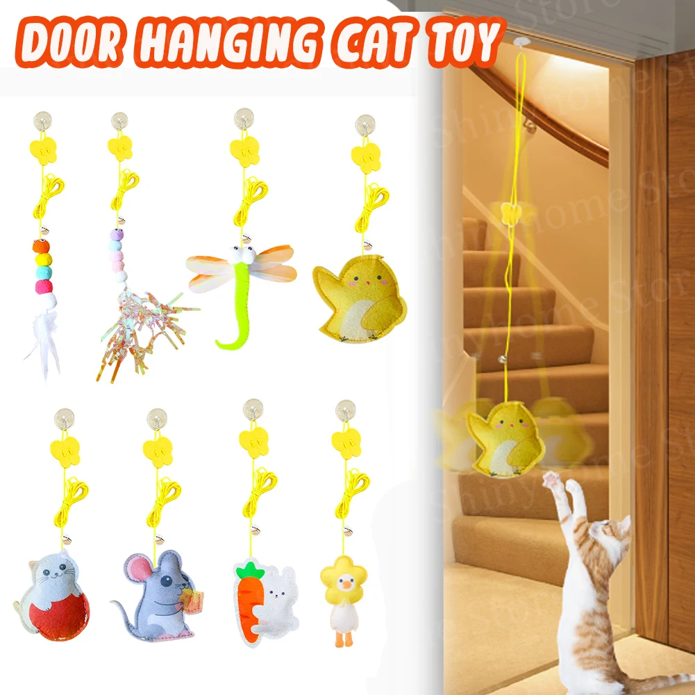 

Interactive Cat Toy for Indoor Cats Door Hanging Cat Toy Cat Hanging Toy for Exercising Cats and Kittens Playing Toys For Cat