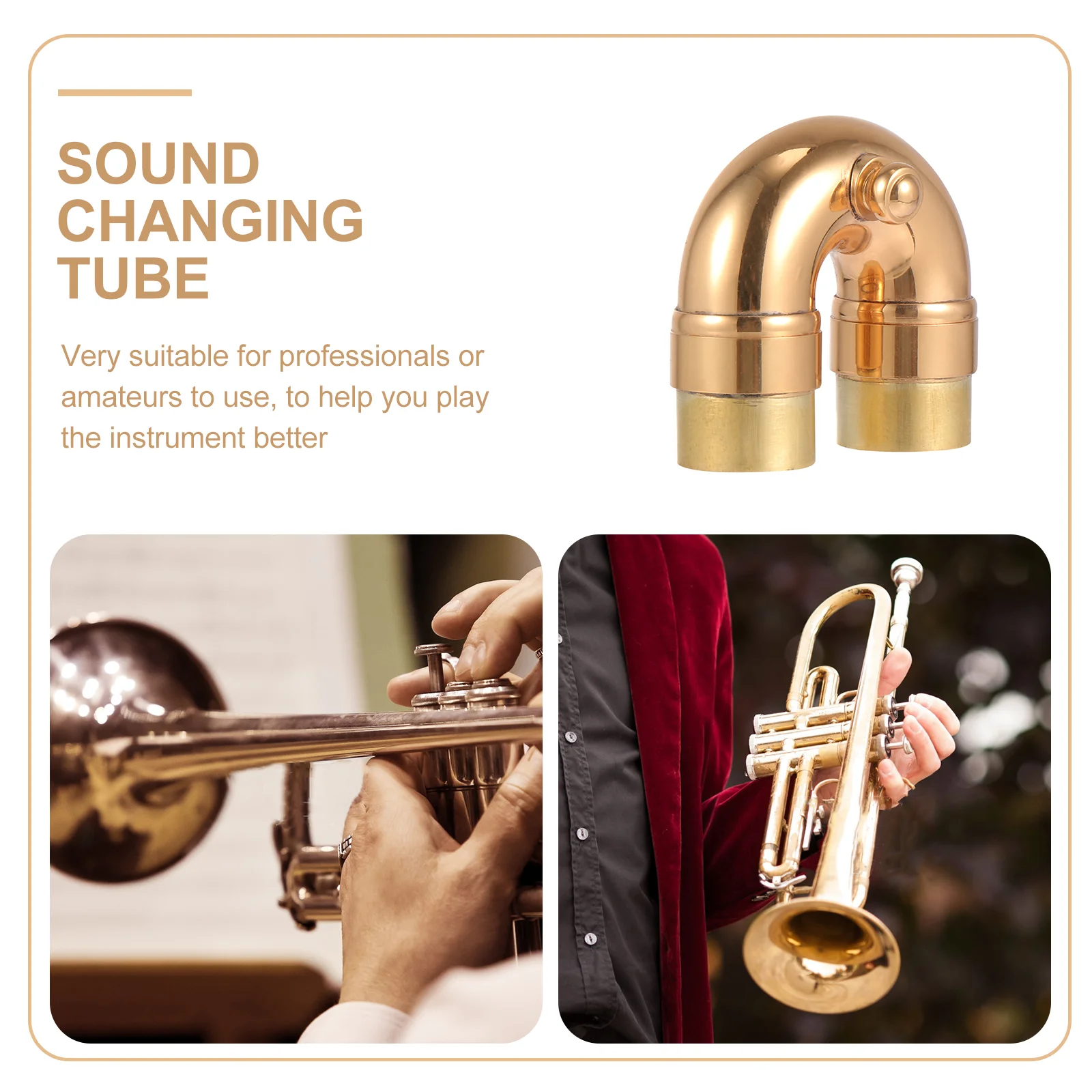 Replace Trumpet Muffler Accessories Saxophone Elbow Bend Neck Brass Trumpet Replacement Accessory Musical Instrument Part