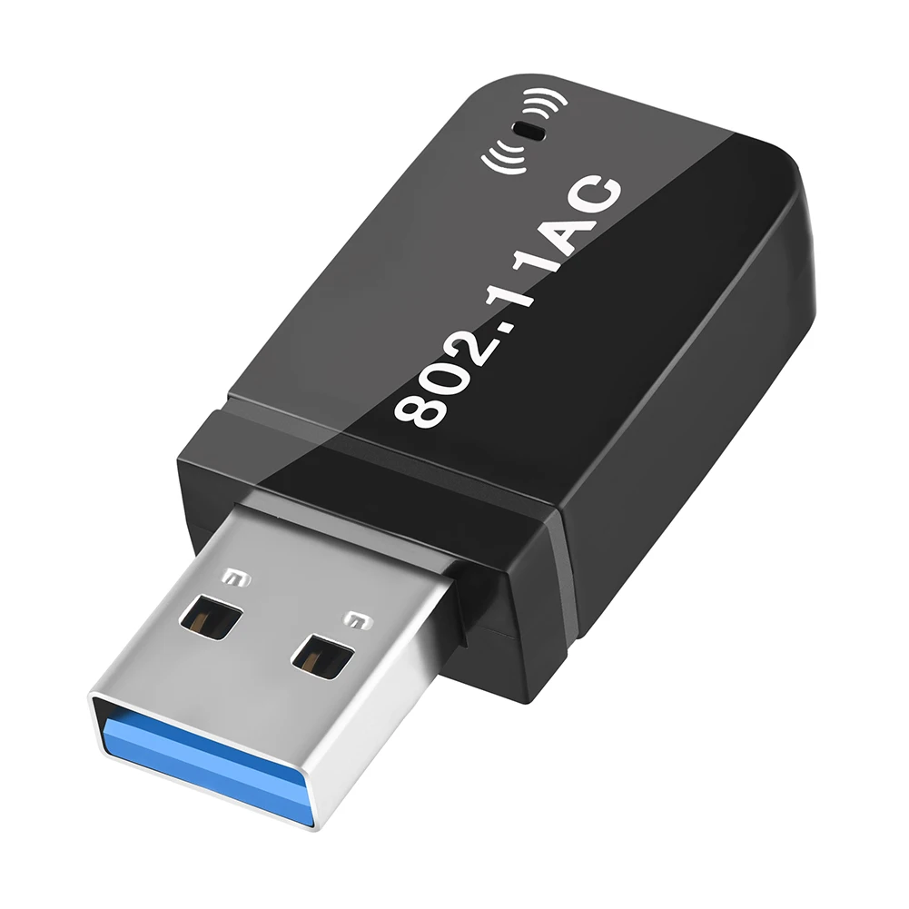 Adaptador Wifi USB 1300 de 3,0 Mbps, módulo de banda Dual de 2,4 GHz/5GHz para Pc, portátil, tarjeta de red, receptor Dongle 5g