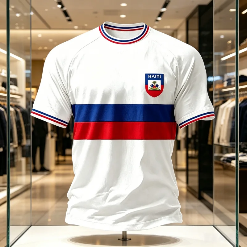 2026 New Haiti 3D Printed Fan Uniform, Suitable for Sports, Leisure, Quick Drying, Breathable Men's Parent-child T-shirt