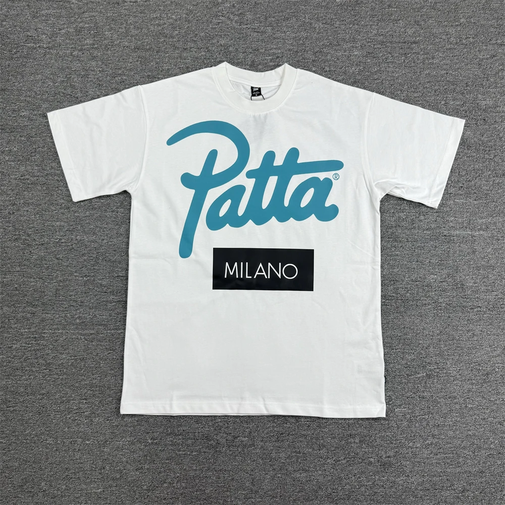 2026ss باتا ميلانو قصيرة الأكمام تي شيرت الرجال النساء فضفاض تي شيرت المحملة القمم