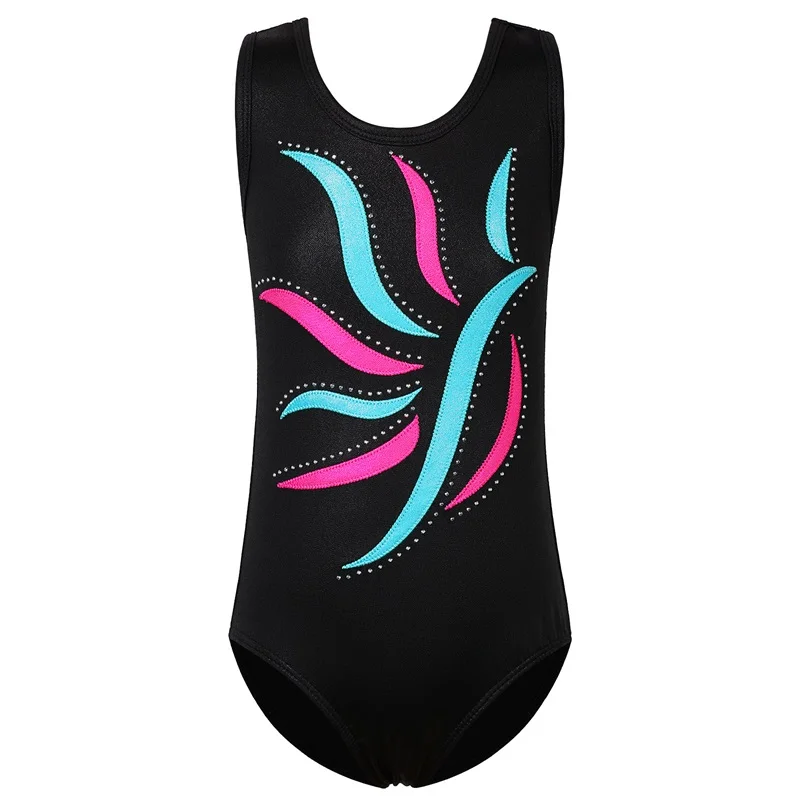 Toddler Girls Ballet Leotards Gymnastics Outfit Dance Wear Kids Bodysuit Practice Costume Sleeveless Performance Clothes