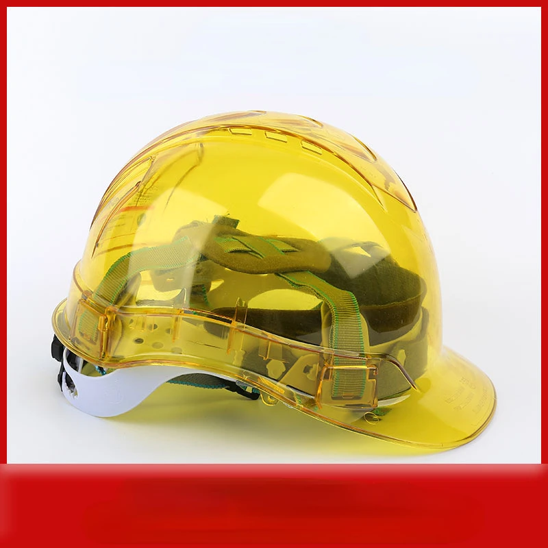 Casque de sécurité transparent pour la construction, l\'escalade, le steeplejack, le casque de protection du travailleur, le casque de sécurité au