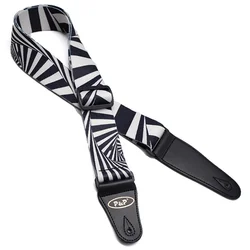 Zebra Stripes Pattern Guitar Strap Electric Acoustic  Folk Bass