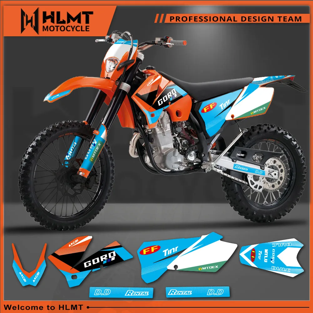 Новая графическая наклейка HLMT для KTM 525 450 400 300 250 200 125 SX SXF MXC XC XCF XCW EXC EXCR 2005 2006 2007