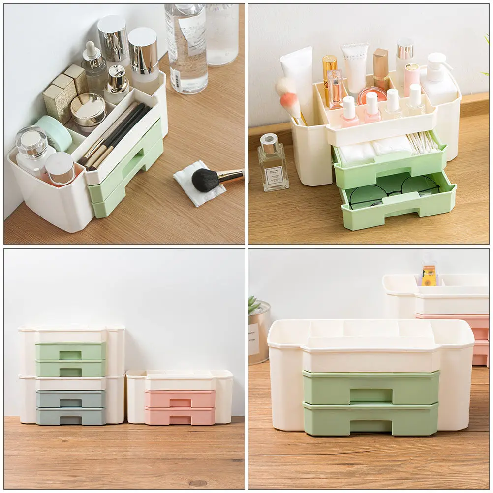 1Pcs Drawer-Type Jewelry Box PP Material Large Capacity Organizer for Bracelets Rings Earrings Home Desktop Storage
