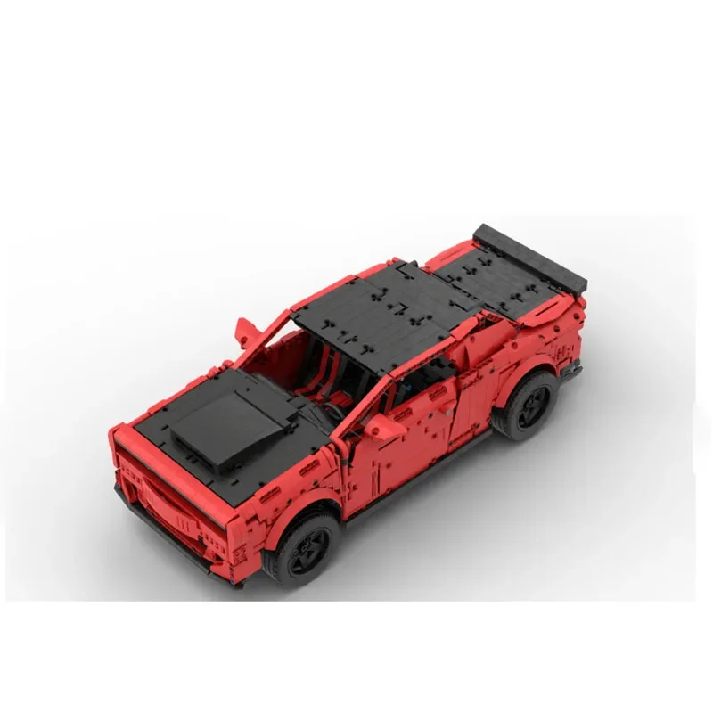 MOC- 115055   Rood Nieuwe Supercar Racing Bouwsteen Model 2499 Onderdelen MOC Creatieve Jongen Kinderen Kerst Bouwstenen Speelgoed Cadeau