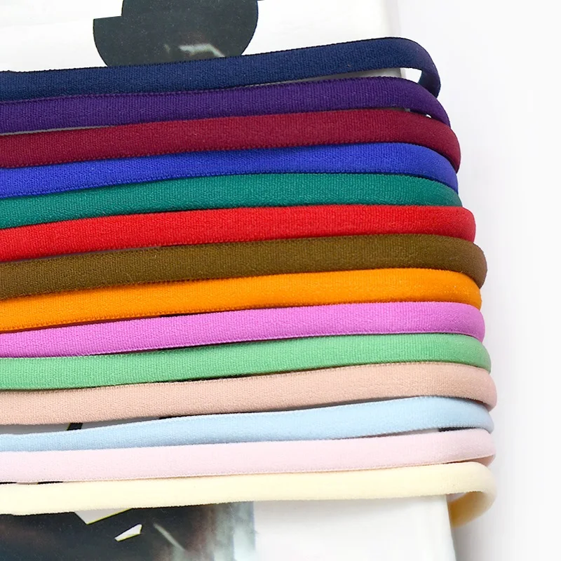 

5/10/20M Meetee 3mm/5mm Round Elastic Rope for Hair Ring Polyamide Band Bra Strap Sewing Rubber Tape DIY Webbing Accessories