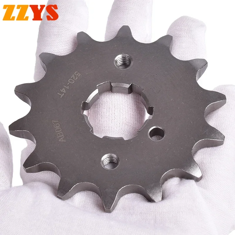 520 14T Tooth Front Sprocket Gear Star Wheel Pinion For Yamaha ATV YFA1 W 125 Breeze 89-04 YFM125 YFM125G YFM Grizzly 125 04-12
