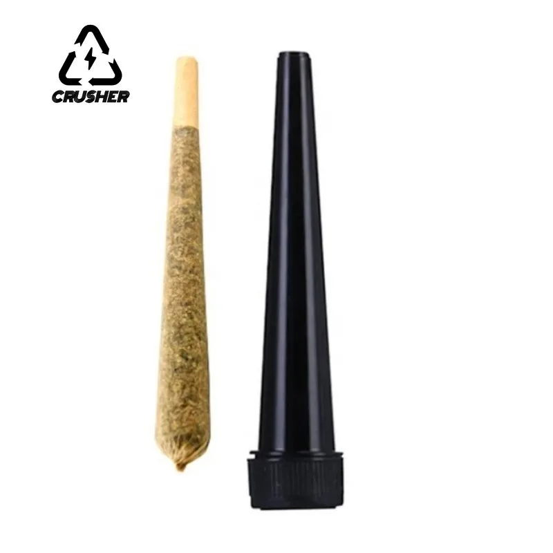 CRUSHER 10Pcs Plastic Herb Tobacco Box Tube Child-proof Rotating Cover 120mm Rolling Paper Storage Tubes Smoking Accessories