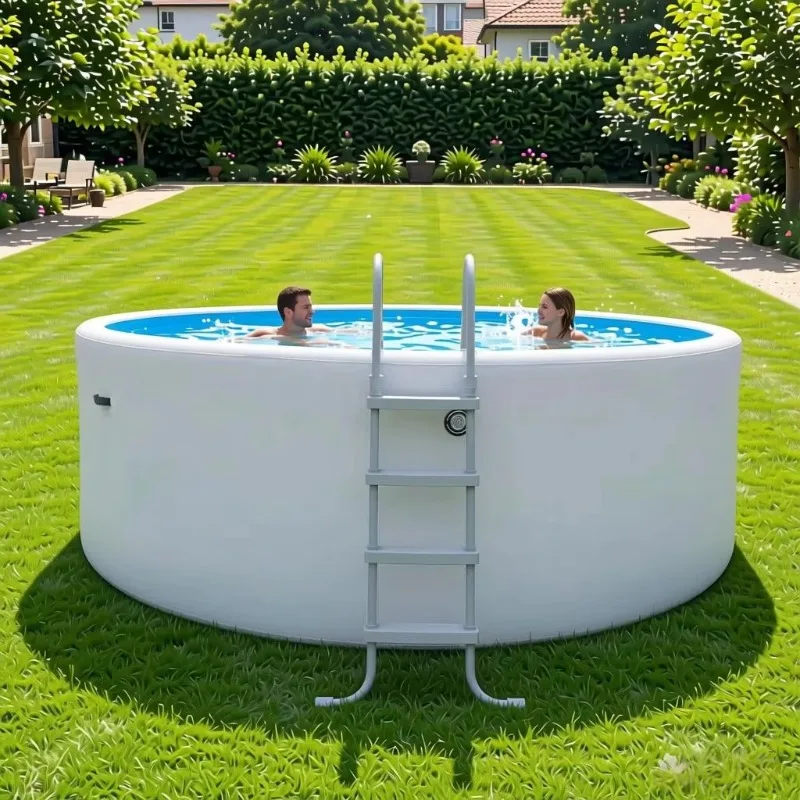

Inflatable Swimming Pool Custom Large Size Drop Stitch Fabric For Outdoor Party Multi Person Summer Water Fun