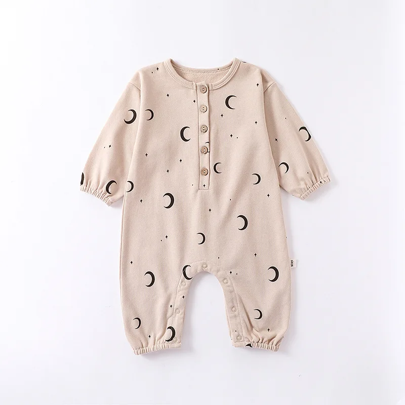 0-24M Newborn Kid Baby Boy Girl Clothes Autumn Cotton Baby Romper Long Sleeve Print Jumpsuit New Born Costume Outfit