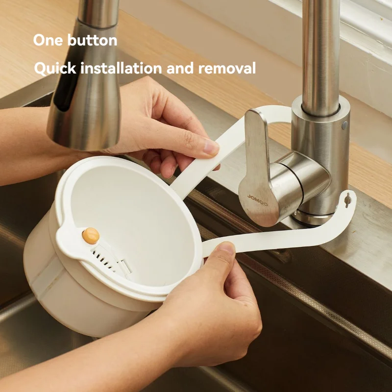 2-in-1 Sink Strainer & Fruit Colander Basket Removable Anti-Clog Kitchen Garbage Filter with Openable Bottom Easy To Clean
