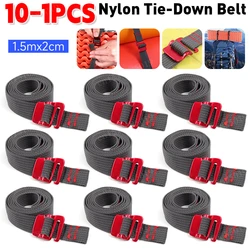 1.5m Nylon Pressure Buckle Pallet Cargo Straps Ratchet Tie-Down Belt Luggage Fixed Car Fixed Tightener Tensioner Straps