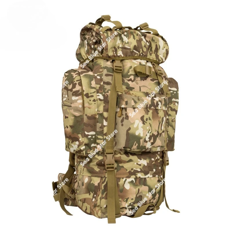

Outdoor tactical backpack 65L large capacity camouflage sports backpack men's customized 100L mountaineering bag