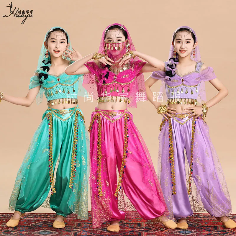 new-halloween-costumes-search-banner-children's-performance-suits-indian-dancers-exotic-costumes