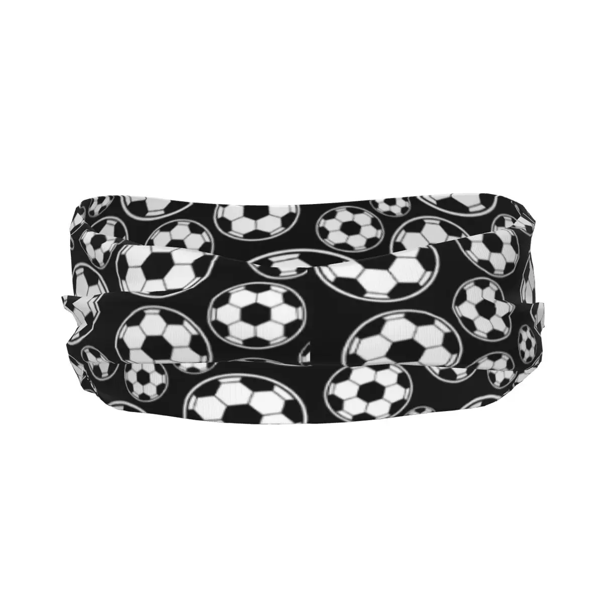 Unisex Sports Sweatband Headband Fitness Workout Cycling Soccer Ball Pattern Hair Accessories