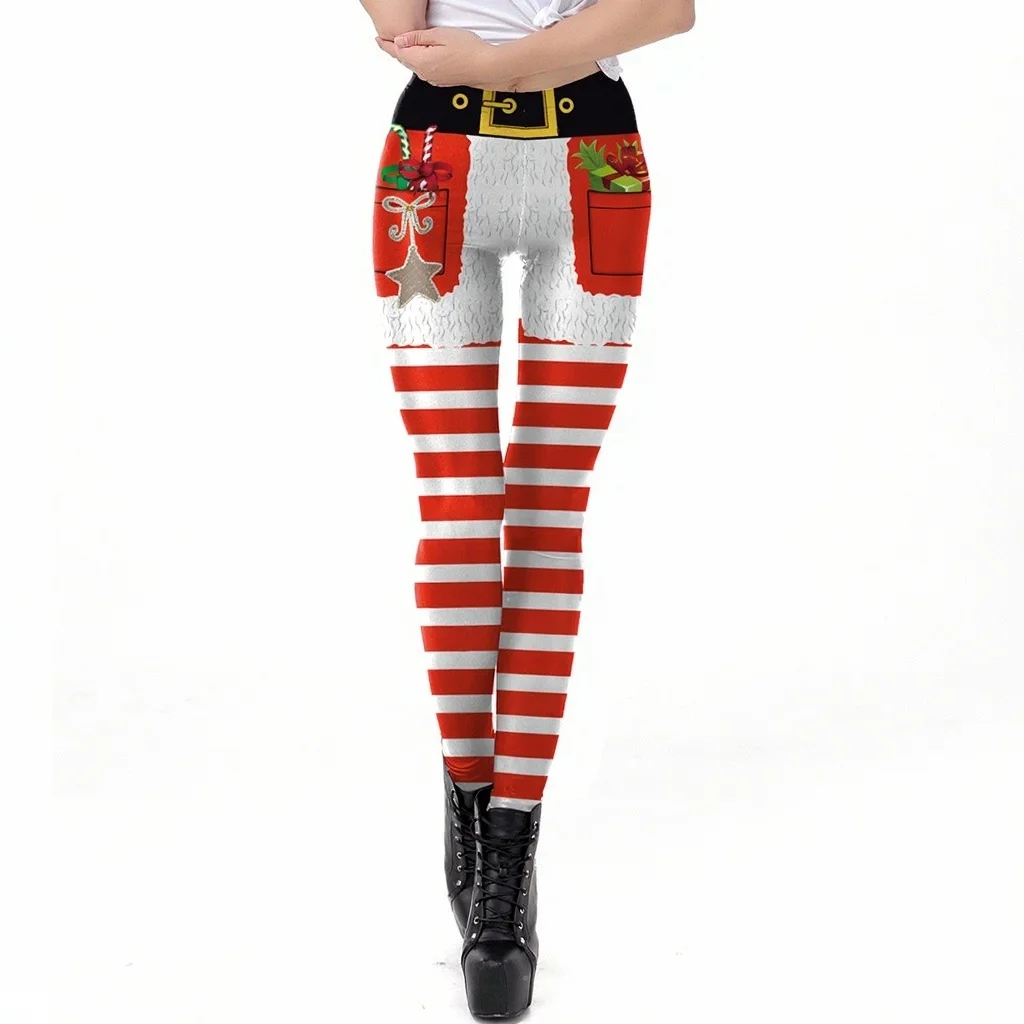 High Elastic 2026 New Funny Printed Yoga Pants Custom Design Women Tummy Control Leggings Sports