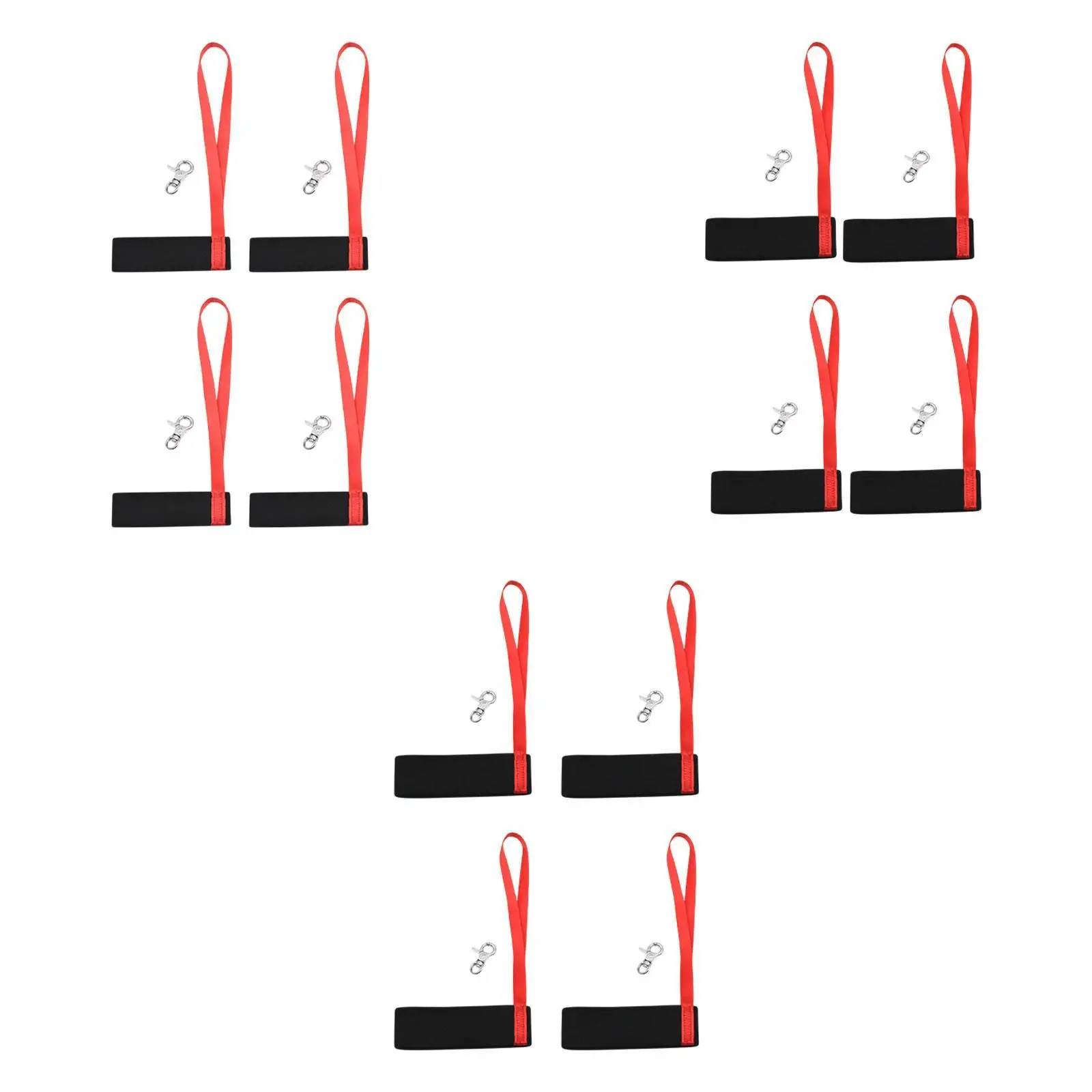 Pacote de 4 alças de pulso para luvas com clipes para atividades ao ar livre