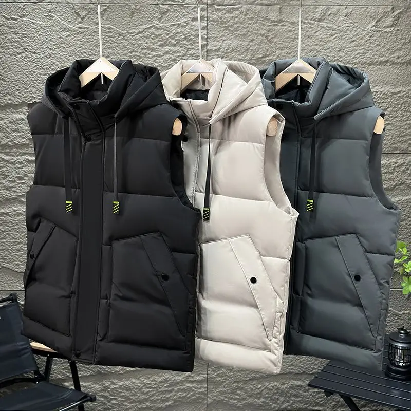 

Vest Men Autumn Winter New Down Cotton Thickened Casual Jacket Students
